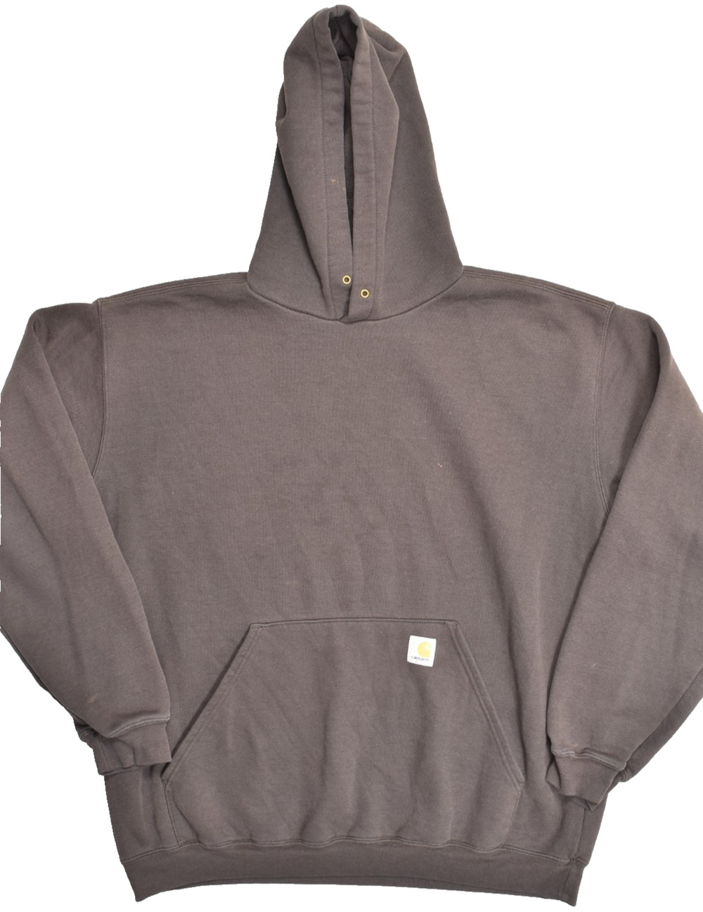 Carhartt Midweight Hooded Sweatshirt Men Large Brown K121 DKB Heavy Cotton Blend